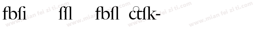 Big Caslon Black字体转换